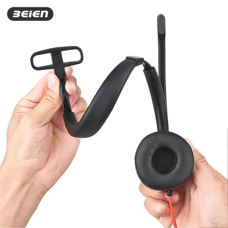 RJ9 Wired Telephone Headset With Mic factory