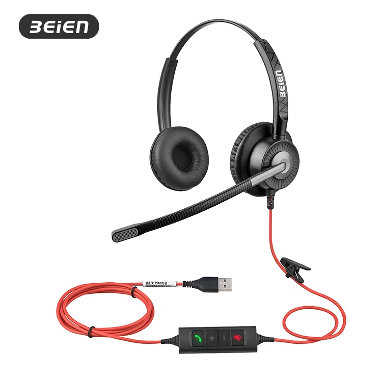 Klicni center Žične USB slušalke za osebni računalnik